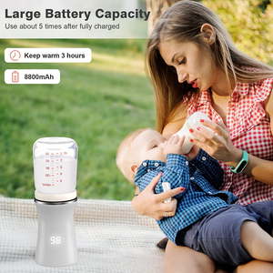 Calentador de Biberones Portátil para Viajes en Auto, Calentador de Leche y Agua con Batería, Carga USB y Silicona para Bebés de 0 a 12 Meses - Product Image 4