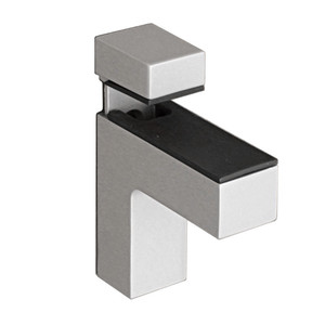 Mini staffa per mensola Gazelle per vetro e legno, finitura cromata, finitura grigia - Product Image 1