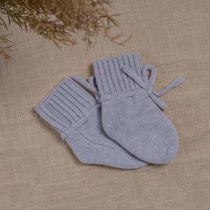 Kaos Kaki Bayi Baru Lahir Rajutan Wol Sederhana Lucu Modis Tali Serut Musim Gugur Sepatu Bayi Kasmir Kaos Kaki Bayi - Product Image 5