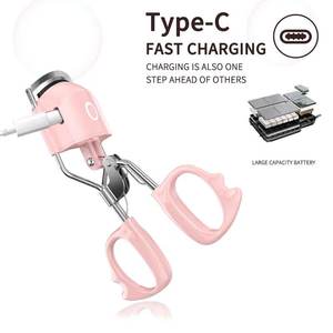 Rechargeable Portable Hand-Held Electric Eyelash Curler Quick Heating Natural <strong>Lashes</strong> with Long Duration Heating Beauty Tool - Product Image 3