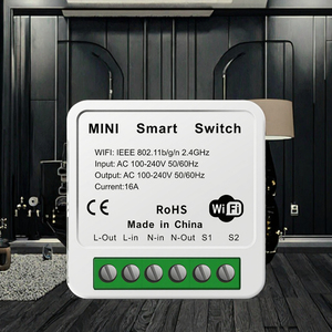 16A Mini WiFi <span class=keywords><strong>Smart</strong></span> Switch para DIY Control inalámbrico Temporizador Relé Compatible Alexa Google Home <span class=keywords><strong>Zigbee</strong></span> 10A para <span class=keywords><strong>Smart</strong></span> Home - Product Image 3