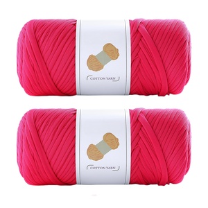 Suministro al por mayor de hilo de tela 100% poliéster de 200g para tejer a mano camisetas, alfombras de ganchillo, zapatillas, bolsos y artículos de almacenamiento de alta elasticidad. - Product Image 3