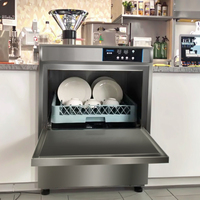 Comptoir autoportant professionnel 60cm en acier inoxydable Smart Fast 60s Cycle de lavage Machine à laver les verres commerciale pour les restaurants