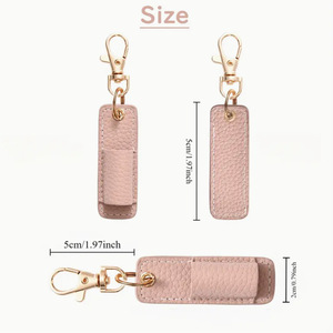 Creative neck-hanging <b>pen</b> clip <b>pen</b> case, portable and compact leather <b>pen</b> holder, <b>pen</b> clip keychain, suitable for daily office - Product Image 4