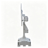 Torre de Vigilancia Solar Compacta para CCTV, con Soporte para Montacargas, HANKUN HK-PTSC-100/S, Mástil de 6M, IP65 Impermeable, 1 Cámara PTZ/2 Cámaras Fijas, 3 Años de Garantía