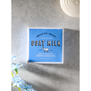 Tắm Mate sữa dê & Shea Butter xà phòng 90g rắn làm trắng handmade Rong Biển Hương thơm sữa trắng" - Product Image 1