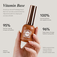 Badaga OEM Personnalisé 15ml Gel de Base et Top Coat à la Vitamine Marque Privée Vernis à Ongles Gel UV de Base