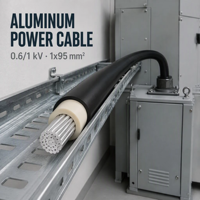 Câble d'alimentation fiable YJLV à conducteurs multi-brins en aluminium, norme IEC, pour les améliorations électriques des bâtiments commerciaux