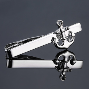 Pince à cravate <span class=keywords><strong>KERONG</strong></span> pour homme, design ancre et gouvernail, style français, plaqué or, accessoires de mariage transfrontaliers - Product Image 6