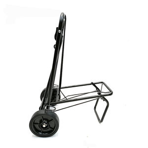 तह शॉपिंग ट्रॉली सामान किराने सुपरमार्केट स्टील शॉपिंग कार्ट के लिए चार पहिया - Product Image 3