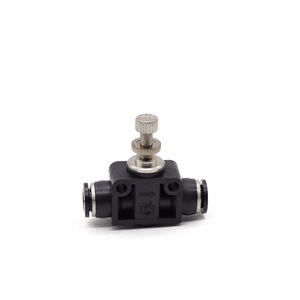 ข้อต่อท่อลมแบบนิวเมติก สภาพใหม่ วาล์วควบคุมการไหลของท่อ PA LSA SA4 SA6 SA8 SA10 SA12 วาล์วตรงสำหรับควบคุมการไหล - Product Image 1