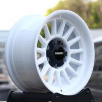 Jantes tout-terrain forgées sur mesure TITAN FORCE 17x9 18x9 pouces 6x135 6x139.7, finition blanc brillant, pour Toyota Tacoma 4Runner FJ f150.