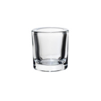 Pot à bougie en verre cylindrique à paroi épaisse pressé à la machine, 85 ml, 275 ml, pour bougies parfumées, fabrication en gros