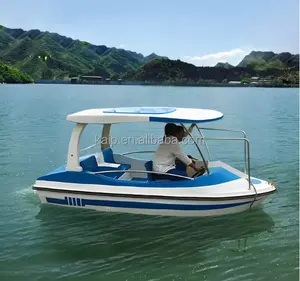 The latest CE clean energy fiberglass leisure music pedal boat electric inflatable bumper boat comes with its own motor