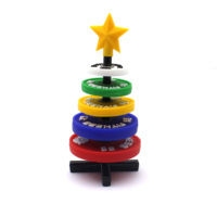 Ornement de Noël en PVC en forme de mini haltère, couleur Pantone personnalisée, décoration de bureau fitness, cadeau, faible MOQ