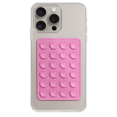 Suction Phone Case Mount Silicon Adhesive Phone Accessory for iPhone and Android Hands-Free Fidget Mirror Shower Phone Holder