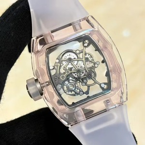 Top-Rated Designer Crystalline Pink Case <b>Skeletonized</b> <b>Automatic</b> Mechanical Mens <b>Watch</b> Waterproof Luminous Reloj Hombre Trend New - Product Image 4