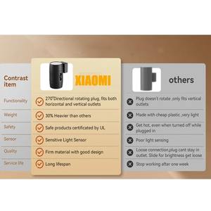 Nouvelle veilleuse LED moderne à brancher sur prise murale, lampe de nuit à intensité variable avec capteur de lumière 270. Rotatif pour chambre d'enfant, à placer près du lit - Product Image 6