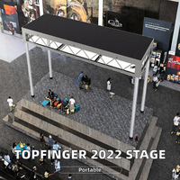Plateforme de Scène Pliante en Aluminium Topfinger 2026, Escalier Modulaire, Plateforme de Scène Portable à Connexion Rapide pour Concerts et Expositions