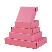 Caja de Envío Rosa Corrugada de Alta Calidad con Logotipo Personalizado Reutilizable, Caja de Envío Premium, Ideal para Regalos, Productos, Venta al por Menor