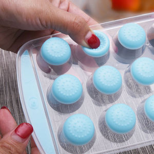 Molde de silicona de grado alimenticio T234 con 21 rejillas para cubitos de hielo y frutas, accesorios de cocina, molde redondo pequeño DIY al por mayor - Product Image 6