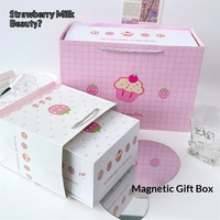 Boîte cadeau magnétique pliable personnalisable avec logo, rectangulaire, vide, pour emballage DIY, cadre photo, commande en gros