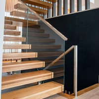 Anpassbares modernes Design Gerade schwimmende Treppen Langlebige australische Standard villa und Wohnungs nutzung