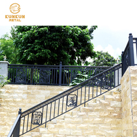 Balustrade sans cadre au design moderne, rampes en alliage d'aluminium, résistantes à la rouille et à l'eau, garantie 5 ans, rampe d'escalier