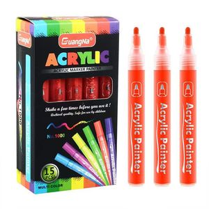 Marcadores Acrílicos GuangNa, 15 Piezas, Multicolor, Materiales de Arte para Niños y Adultos - Product Image 1
