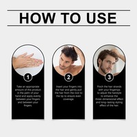 Pâte coiffante pour hommes Hoegoa, naturelle, volumineuse, lisse, brillante, longue durée, texture mate
