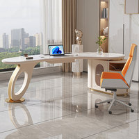 Bureau minimaliste moderne de luxe léger pour salle d'étude à domicile haut de gamme