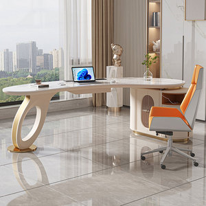 Escritorio de oficina minimalista moderno de lujo ligero para <span class=keywords><strong>sala</strong></span> de <span class=keywords><strong>estudio</strong></span> casera de gama alta - Product Image 5