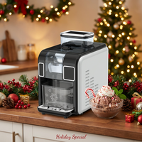 Machine à glace pilée coréenne Bingsu et Kakigori japonaise, pour smoothies, avec options lait et jus, pour glace moelleuse, usage domestique sur comptoir, pour cocktails