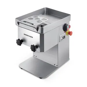 Fabriek Prijs Rvs Commerciële Automatische 550W Elektrische Vers Vlees Snijmachine Machine Voor Butcher Winkel