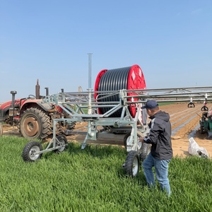 Système d'irrigation agricole automatique à turbine à eau avec enrouleur de tuyau JP90-400 et portique à bascule, basse pression, haute efficacité - Product Image 6