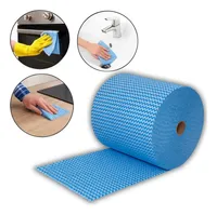 Rouleau de tissu de nettoyage multi-usages en cellulose alvéolée de 140 m pour le nettoyage intensif, rouleau jumbo de 300 m