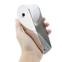 Support d'ancrage à plaque unique en acier inoxydable 316 avec rouleau, support de rouleau d'ancrage marin à roue unique pour guide de chaîne d'ancrage de yacht
