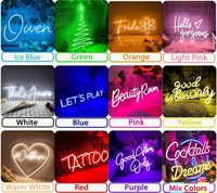 Dropshipping Diseño Gratis Letrero de Neón Led Personalizado para Negocios Fiestas de Cumpleaños y Hogar