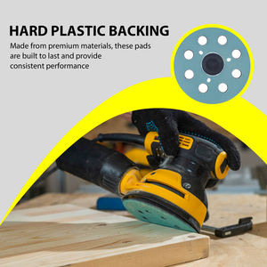 5 inç 8 delik <span class=keywords><strong>3</strong></span> cıvata ile aşındırıcı yedekleme pedleri değiştirme zımpara parlatma ahşap Metal için cırt cırt zımpara destek pedi - Product Image 3