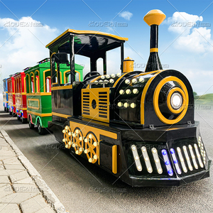 รถไฟไร้รางคุณภาพสูงพร้อมตู้โดยสารสีสันสดใสสำหรับความสนุกสนานในครอบครัว เหมาะสำหรับสวนสนุกทุกวัย มีจำหน่าย - Product Image 4