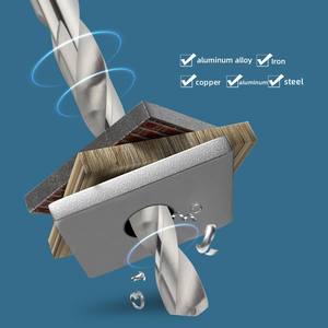 2025 Bomi 100 piezas de acero de alta velocidad 4341 tierra completa 118 grados brocas helicoidales de madera de Metal afilado - Product Image 2