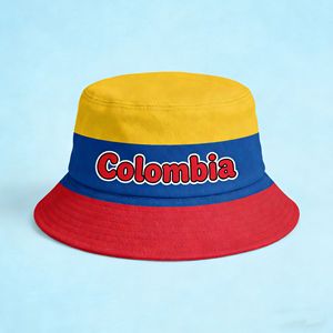 Gorra de Pescador Personalizada del Club de Fútbol Nacional de Estados Unidos, Gorra Deportiva con Bandera de Colombia para Fanáticos del <span class=keywords><strong>Rugby</strong></span> Mundial, Gorra de la Copa de Fútbol - Product Image 5