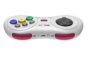 Manette de jeu sans fil originale 8BitDo M30 2.4G Mini blanche, batterie 480mAh, 35H d'autonomie, fonction Turbo pour PC, consoles SEGA Mini - Product Image 4