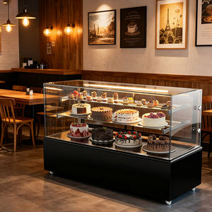 特注商業用カウンタートップ空気冷却ガラスディスプレイキャビネットケーキショーケース冷蔵庫ミニ冷蔵庫ケーキ用 - Product Image 6