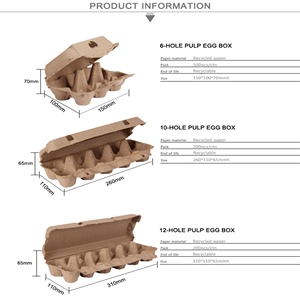 Carton <span class=keywords><strong>alimentaire</strong></span> <span class=keywords><strong>de</strong></span> haute qualité, réutilisable, portable, écologique, biodégradable, recyclable, multi-tailles, multi-couleurs, personnalisable, pour 15 œufs - Product Image 5