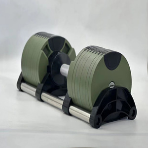 Haltères réglables pour la <span class=keywords><strong>musculation</strong></span>, accessoires <span class=keywords><strong>de</strong></span> fitness, empilables en acier, 20 kg, avec plateau - Product Image 3