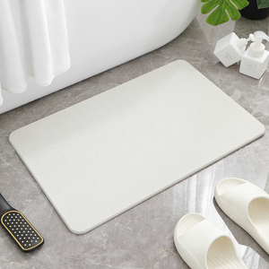 Ensemble <span class=keywords><strong>de</strong></span> <span class=keywords><strong>tapis</strong></span> <span class=keywords><strong>de</strong></span> salle <span class=keywords><strong>de</strong></span> bain Beige antidérapant élevé sang à séchage rapide personnalisé <span class=keywords><strong>fleur</strong></span> pierre diatomite pierre <span class=keywords><strong>tapis</strong></span> <span class=keywords><strong>de</strong></span> bain motif rayé antidérapant - Product Image 1