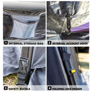 Tente de voiture pliante Awining Camping Tente arrière de voiture portable Grande tente familiale SUV pour voitures - Product Image 6