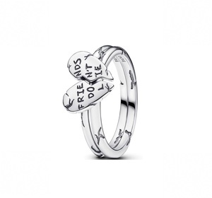 Anelli da Donna Placcati in <span class=keywords><strong>Argento</strong></span> <span class=keywords><strong>925</strong></span>, Anelli con Zirconi Cubici Regolabili e Impilabili, Regalo per Matrimonio, Fidanzamento, Festa - Product Image 5