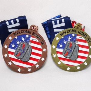 Fabricants de médailles d'honneur en or, argent et bronze pour marathon, vente en gros de médailles sportives en métal, médailles de course personnalisées pour marathon - Product Image 4